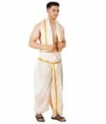 Golden Jari Readymade Panjagajam Pocket Dhoti