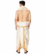Golden Jari Readymade Panjagajam Pocket Dhoti - Image 3