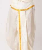Golden Jari Readymade Panjagajam Pocket Dhoti - Image 4