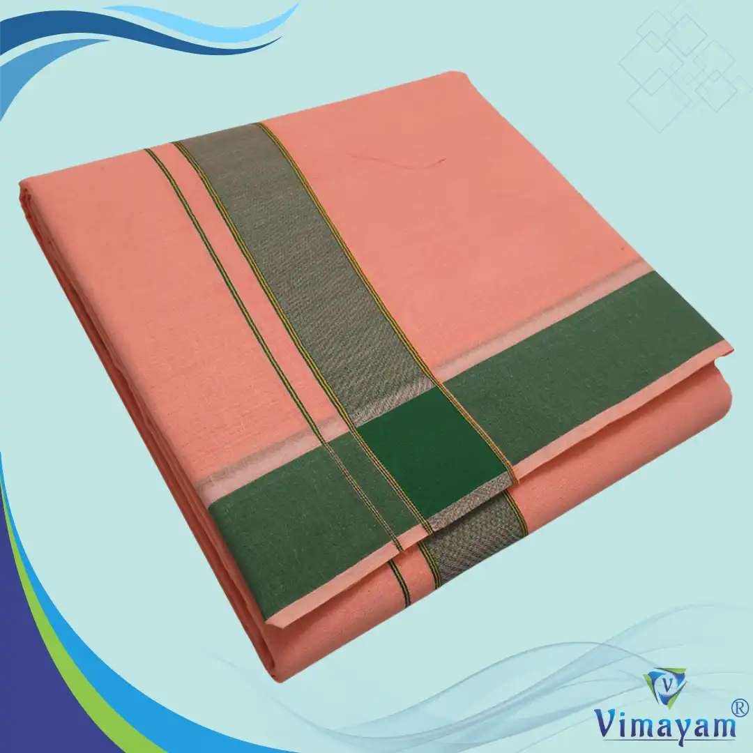 19 Peach Colour Dhoti