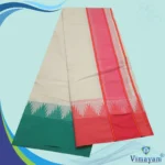 Double Color 4 Inch Fancy Temple Border Dhoties(Assorted Border) - Image 3