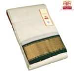 Pure Silk Ganga Jamuna Mayil Kan Dhoti 16 Kan