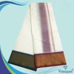 3.5 Inch Zari Border MayilKan Premium Quality Dhoti - Image 2