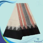 Black Border Half White Vaishnava Dhoties Best Quality - Image 2