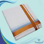 Fancy Diamond Designed 2" Border Premium Quality Dhoti