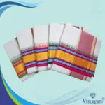 Pure Cotton Dhoti Premium Quality with Multi Colour Border