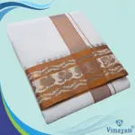 Copper Zari Border Cotton Premium Quality Dhoti