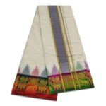 Kanchi Cotton Best Quality Handloom Made Pure Cotton Dhoti - Image 2