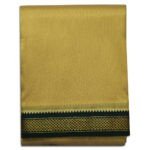 Khakki Colour art Silk MayilKan Colour Dhoti