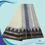 Plain Mokku Vaishnava Dhoti Pure Cotton Half White Best Quality - Image 2