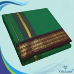 Green Color Dhoti with Udraj/Coin Border Dhoti