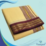 Sandal Color Dhoti with Udraj/Coin Border Dhoti