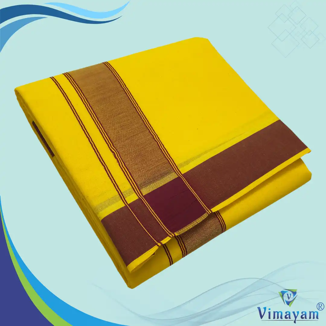 11 Yellow Colour dhoti